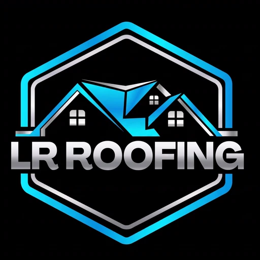 LR Roofing badge logo